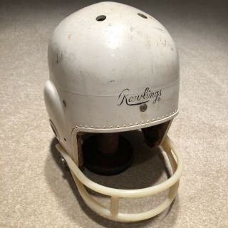 Rare Vintage Rawlings Head Cushion Football Helmet Hc20 Hard To Find Leather