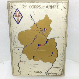 Vintage 20th Corps Army Germany Map Wwii Cigarette Lighter 1945 D Armee Us Zone
