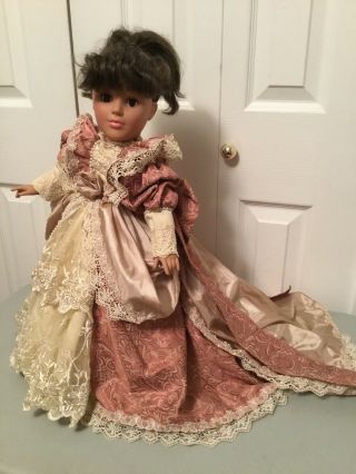 Pink DOLL DRESS - 18” - 20”doll - Ball Gown - Slip - Shoes Porcelain Compositiion American 4
