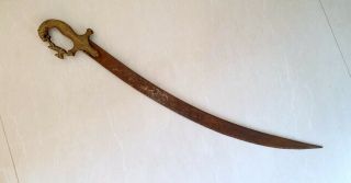Big Size Vintage Old Indo - Persian Sword Talwar Collectible