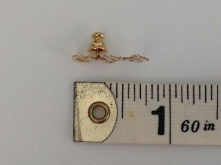 Vintage 14K GOLD Intial Tie Tack (Tac) / Pin - GMW - 1986 - 8