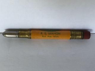 Vintage John Deere Bullet Pencil Quality Farm Equipment F.  E.  Mahon Bad Axe Mich 3