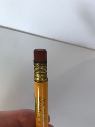 Vintage John Deere Bullet Pencil Quality Farm Equipment F.  E.  Mahon Bad Axe Mich 5