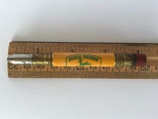 Vintage John Deere Bullet Pencil Quality Farm Equipment F.  E.  Mahon Bad Axe Mich 8