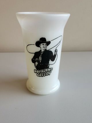 Vintage Hopalong Cassidy Breakfast Milk Glass