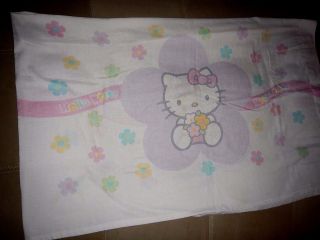 Vintage Hello Kitty Pillowcase Daisy Flowers Sanrio