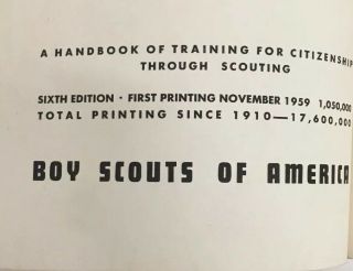 1964 Boy Scout Handbook Vintage Boy Scouts of America BSA Book Norman Rockwell 4
