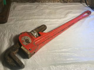 Vintage Buffalo Brand 24 " Heavy Duty Pipe Wrench