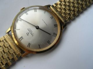 Vintage Tressa 17 Jewels Gold Plated Swiss Made Men ' s Watch.  Not. 4