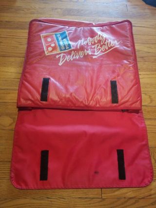 Dominos Insulated Heat Thermal Pizza Delivery Carry Bag Large vintage thinsulate 2