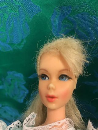 Vintage Mod Era Barbie Twist N Turn Tnt Blond Hair Doll Made In Japan 1969