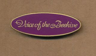 Voice Of The Beehive Rare Vintage Promo Enamel Pin