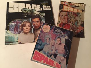 " Space 1999 " Space Sci Fi Vinyl - Rare Movie Puzzle - Comic Book - Vintage Coll.