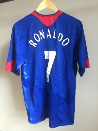 Vintage 2006 2007 Ronaldo Manchester United Man Utd Football Shirt L