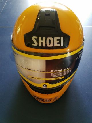 Shoei Rf - 800 Yellow Motorcycle Helmet Dot Snell Approved Japan Vintage