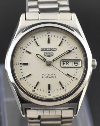Vintage Seiko 5 Automatic 21 Jewel Cal.  7s26a Day Date Men 
