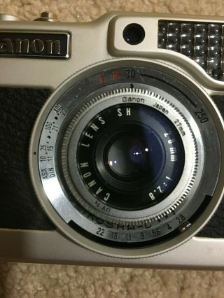 Vintage Canon Demi Camera - Lens SH 28mm 1:2.  8 - SN 746490 - 7