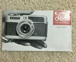Vintage Canon Demi Camera - Lens SH 28mm 1:2.  8 - SN 746490 - 8