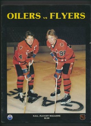 1979 - 80 Vintage Edmonton Oilers Hockey Program Apr 11/80 Gretzky 1st Playoffs