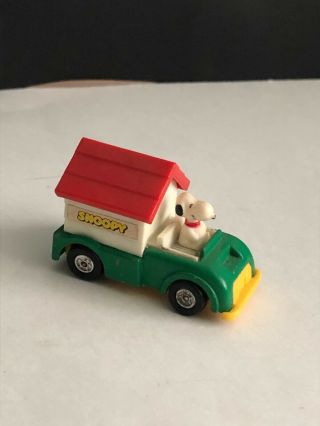 Aviva Snoopy Driving Dog House Truck Mini Die Cast Vintage