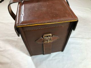 Vintage Homa Top Grain Leather Camera Carry Bag Konica Nicon Cannon 4
