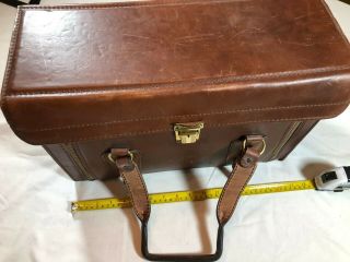 Vintage Homa Top Grain Leather Camera Carry Bag Konica Nicon Cannon 8