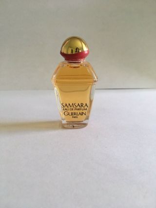 Vintage Guerlain Samsara Eau De Parfum Mini Perfume 1/4 Oz.  25 Oz Miniature