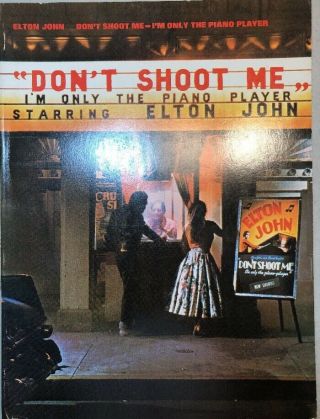 Vintage Sheet Music Book Elton John Don 
