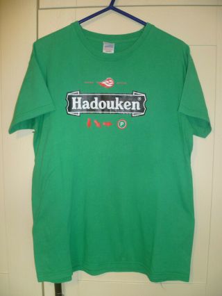 Hadouken - Vintage " Heineken Beer Style " Green T - Shirt (m)