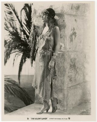 Exotic Silent Film Vamp Viola Dana In The Silent Lover 1926 Vintage Photograph