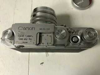 Vtg Leica by Canon 104581 35 MM camera lens cover,  case 4