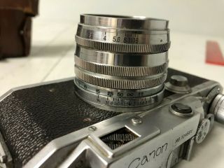 Vtg Leica by Canon 104581 35 MM camera lens cover,  case 6