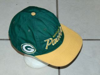 Vintage 1980’s Script Green Bay Packers Corduroy Snapback Annco Cap Hat