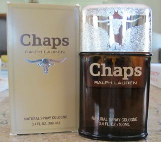 Chaps Mens Cologne Spray By Ralph Lauren 3.  4 Oz Vintage.  60 Full
