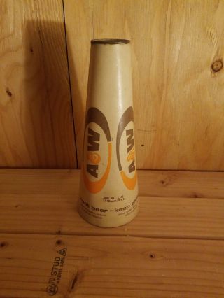Vintage A & W Root Beer Waxed Quart Cone - No Lid 1970s?