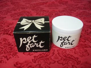 Vintage 1979 Pet Fart Container Refillable Novelty Box
