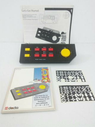 Vintage Lego Dacta Control Center 9753 W/ Directions For Use & Stikers