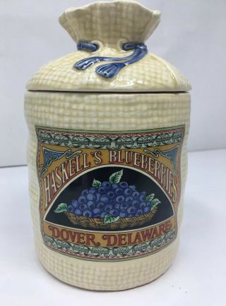 Vintage Hearth And Home Designs 1988 Blueberries Canister H & Hd