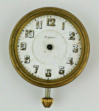 Vintage Octava Watch Co Swiss 8 Day Car Dash Clock 15 Jewels Running