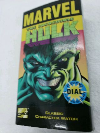 Marvel Comics The Incredible Hulk 1996 Authentic Art Watch Superhero Vintage Nib