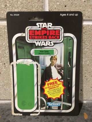 Vintage Star Wars Empire Strikes Back Han Solo (bespin Outfit) Cardback
