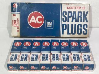 Vintage Ac Spark Plugs And Beam
