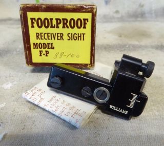 Vtg Williams Fp 88 - 100 Foolproof Receiver Peep Sight Winchester Marlin 56 57 62