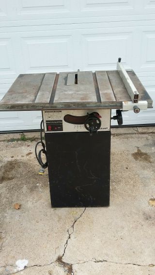 Vintage Rockwell Model 9 Homecraft - 9 " Tablesaw.  Fully Functional.