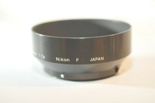 Nikon F 50m f/1.  4 58mm f/1.  4 metal lens hood vintage check it out 2