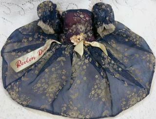 18 " Vintage Ideal Miss Revlon Doll Dress - Outside Ribbon & Slip