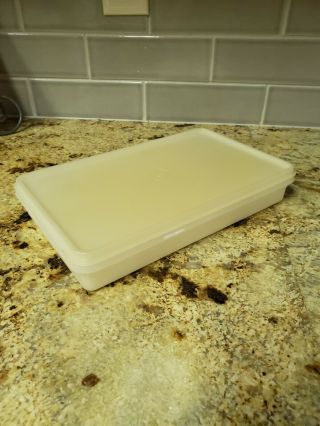 Vintage Tupperware 794 Bacon Deli Cheese Keeper With 795 Lid Shear 6 " X 11 "