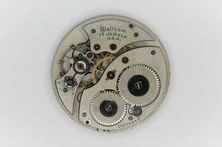 Waltham Grade 225 Pocket Watch Movement 12s 17j Model Parts/repair Sn 24946253