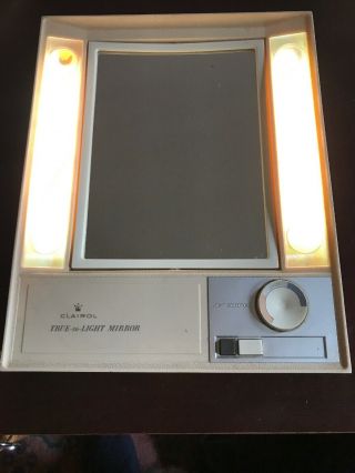 Vintage Clairol True - To - Light Makeup Mirror Evening Office & Day Settings