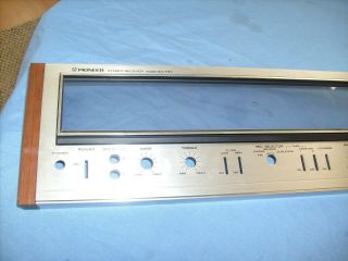 Vintage Pioneer Stereo Receiver SX - 737 Faceplate Front w/ glass 2